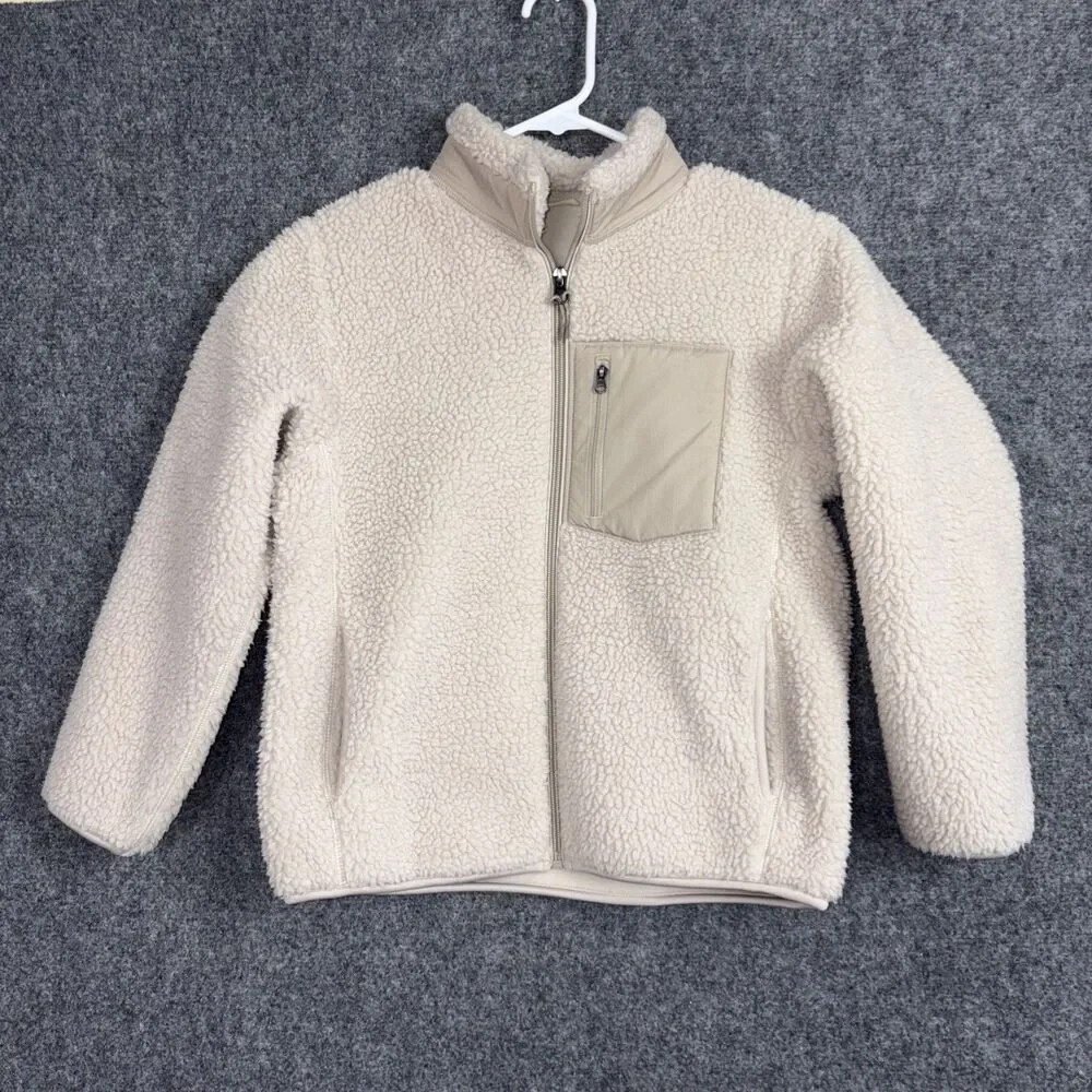 Uniqlo Jacket Kids  Size 9 / 10 Natural Windproof Fleece